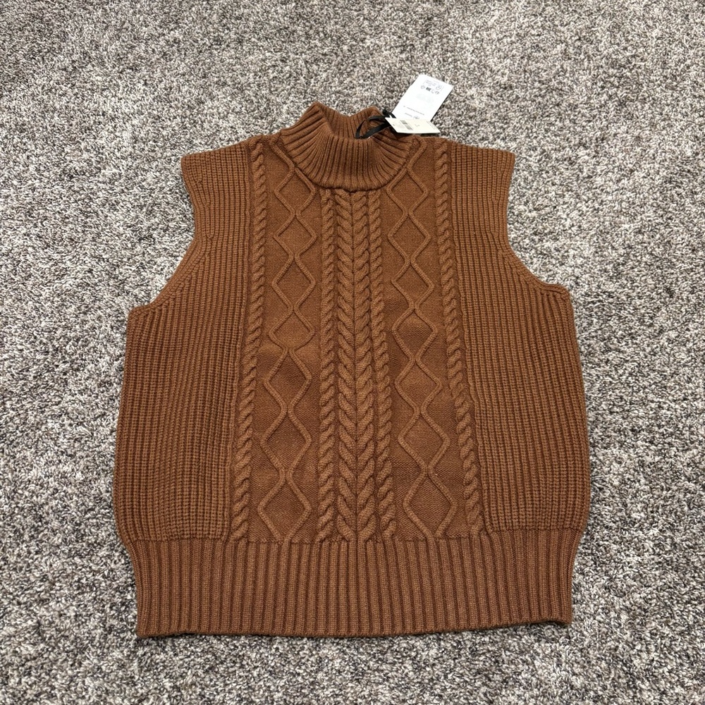 Varley Joilette Roll Neck sweater vest NWT